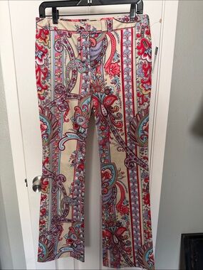 NWT Funky Paisley Wide-Leg Pants